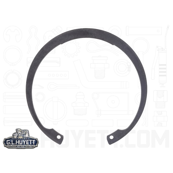 Rotor Clip Internal Retaining Ring, Steel, Black Phosphate Finish, M165 Bore Dia. DHO-165 - main